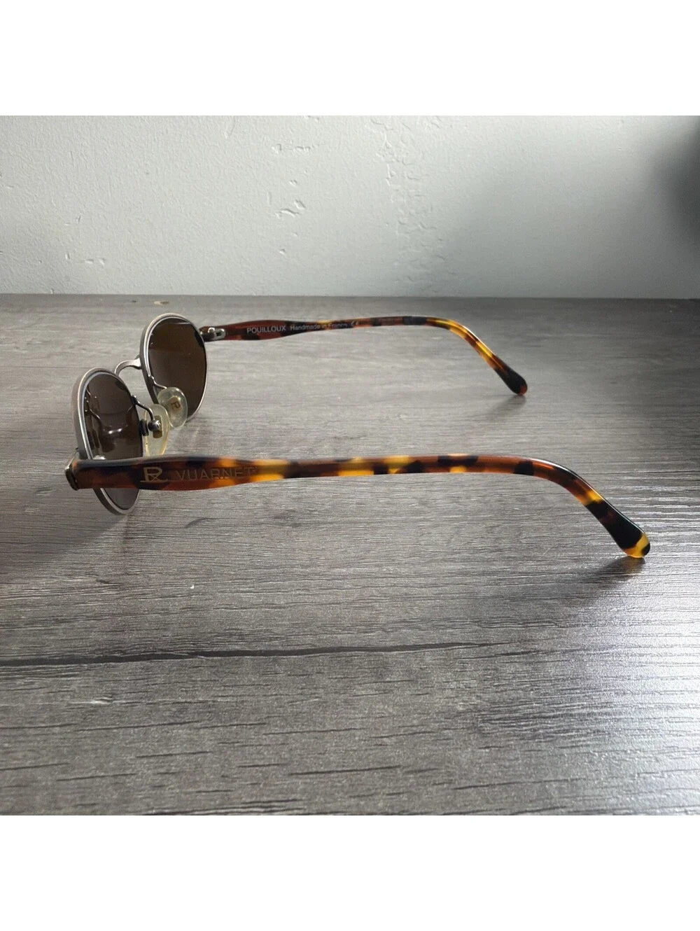 Vintage Vuarnet Oval Eyeglasses Brown Tortoiseshell 043 Optical FRAMES ONLY